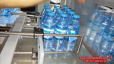 Yarıotomatik Su Şişe kavanoz paketleme Shrink Makinası